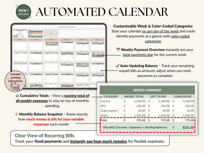 Track spending, pay off debt, and grow your savings with one simple budgeting system built for Excel & Google Sheets.
