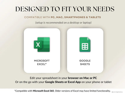 Track spending, pay off debt, and grow your savings with one simple budgeting system built for Excel & Google Sheets.