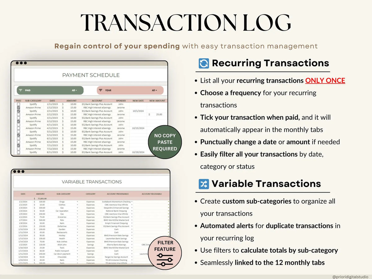 Track spending, pay off debt, and grow your savings with one simple budgeting system built for Excel & Google Sheets.